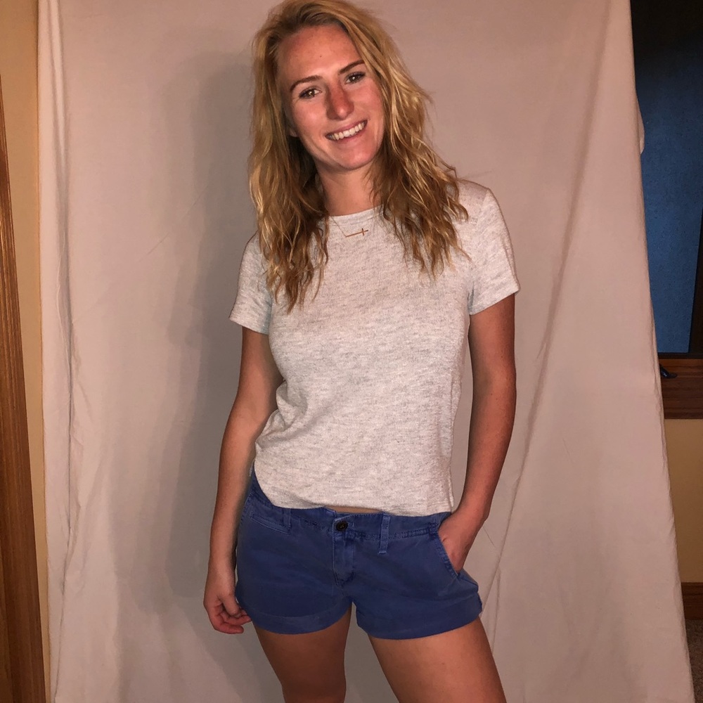 Dark navy blue dress shorts
